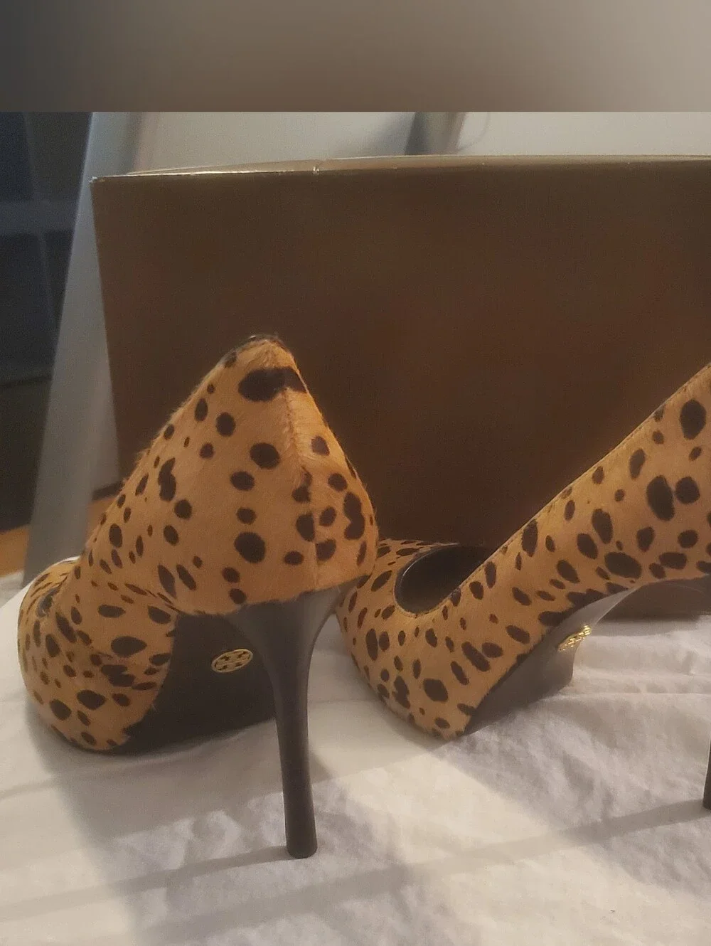 Tory Burch Cheetah Print Calf Hair Pumps